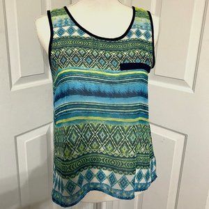S By & By Multi Colored Hi-Lo Top